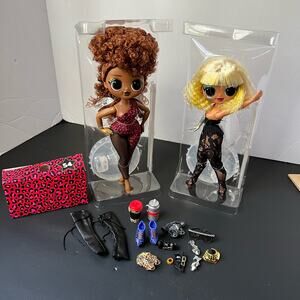 New! LOL Surprise OMG Lot of two Remix Rocker Fame Queen & Ferocious